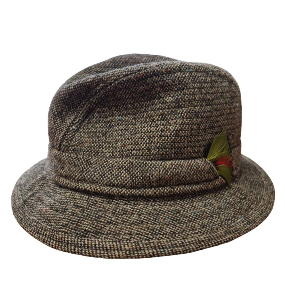 Jonathan Richard Donegal Tweed Walking Hat – Irish Wool – Size 56 / 6 7/8